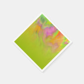 カラフル抽象芸術絞り染めグラデーションデザイン スタンダードカクテルナプキン (角)
