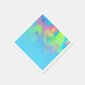 カラフル抽象芸術絞り染めグラデーションデザイン スタンダードカクテルナプキン (角)