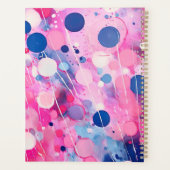 カラフル抽象芸術絵を描アクリルの名前のスタイル プランナー手帳 (裏面)