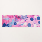 カラフル抽象芸術絵を描アクリルの名前のスタイル ヨガマット (裏面(横))