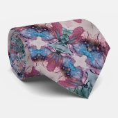 カラフル抽象芸術絵を描フローラ ネクタイ (ロール)