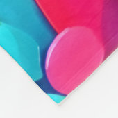 カラフル抽象芸術絵を描円 フリースブランケット (角)