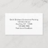 カラフル抽象芸術絵を描（ばちゃばちゃ）跳ねるの名刺 名刺 (裏面)