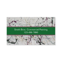 カラフル抽象芸術絵を描（ばちゃばちゃ）跳ねるの名刺