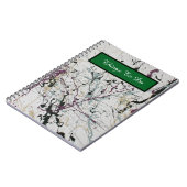 カラフル抽象芸術絵を描（ばちゃばちゃ）跳ねる緩和曲線 ノートブック (左側)