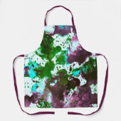 カラフル抽象芸術絵を描（ばちゃばちゃ）跳ねる エプロン (正面)