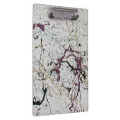 カラフル抽象芸術絵を描（ばちゃばちゃ）跳ねる クリップボード (右)