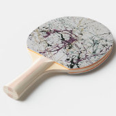 カラフル抽象芸術絵を描（ばちゃばちゃ）跳ねる 卓球ラケット (正面アングル)