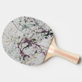 カラフル抽象芸術絵を描（ばちゃばちゃ）跳ねる 卓球ラケット (横)