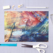 カラフル抽象芸術絵を描 薄葉紙 (クラフト)
