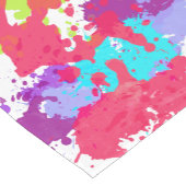 カラフル抽象芸術絵を描・赤・紫 ショートテーブルランナー (コーナー)