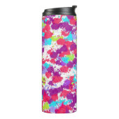 カラフル抽象芸術絵を描・赤・紫 タンブラー (回転左)