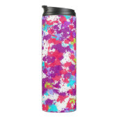 カラフル抽象芸術絵を描・赤・紫 タンブラー (回転右)