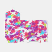 カラフル抽象芸術絵を描・赤・紫 フェイバーボックス (折り畳みなし)