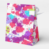 カラフル抽象芸術絵を描・赤・紫 フェイバーボックス (裏面サイド)