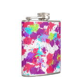 カラフル抽象芸術絵を描・赤・紫 フラスク (右)
