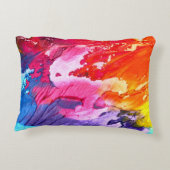 カラフル抽象芸術絵を描-25688 アクセントクッション (裏面)