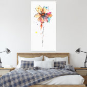 カラフル抽象芸術絵画の水色 キャンバスプリント (インサイチュ (寝室))