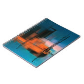 カラフル抽象芸術絵画アクリルシュールレアル地山 ノートブック (左側)