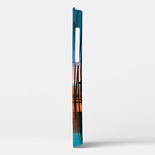 カラフル抽象芸術絵画アクリルシュールレアル地山 Case-Mate iPhoneケース (裏面 / 左)