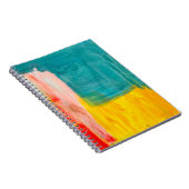 カラフル抽象芸術絵画アートの背景。モダン ノートブック (右側)