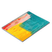 カラフル抽象芸術絵画アートの背景。モダン ノートブック (左側)