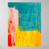 カラフル抽象芸術絵画アートの背景。モダン ポスター (正面)