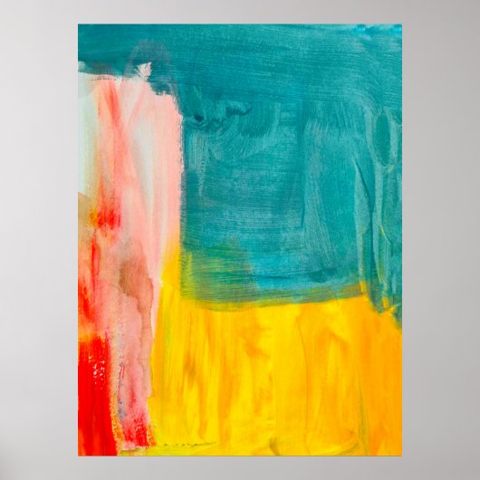 カラフル抽象芸術絵画アートの背景。モダン ポスター (正面)