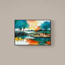 カラフル抽象芸術絵画デザイン