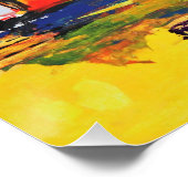 カラフル抽象芸術絵画デザイン ポスター (コーナー)