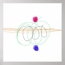 カラフル抽象芸術線