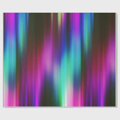 カラフル抽象芸術線 ラッピングペーパー (フラット)