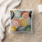 カラフル抽象芸術緩和曲線装飾用クッション | アーモダント クッション (ブランケット)