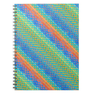 カラフル抽象芸術織りデジタルパターン ノートブック