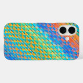 カラフル抽象芸術織りデジタルパターン Case-Mate iPhoneケース (裏面 (横))