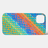 カラフル抽象芸術織りデジタルパターン Case-Mate iPhoneケース (裏面 (横))