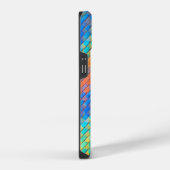 カラフル抽象芸術織りデジタルパターン iPhoneケース (右側面)