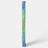 カラフル抽象芸術織りデジタルパターン SAMSUNG GALAXYケース (左側面)