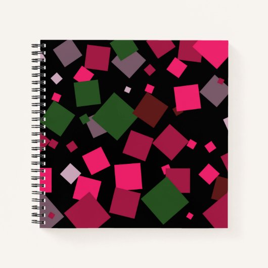 カラフル抽象芸術背景 ノートブック (正面)