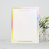 カラフル抽象芸術背景 レターヘッド (スタンド正面)