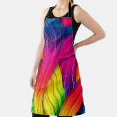 カラフル抽象芸術背景，色，文字列 エプロン (インサイチュ)