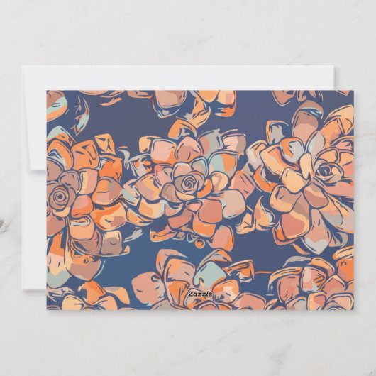 カラフル抽象芸術自然ブルー縁ど家族の写真 シーズンカード (裏面)