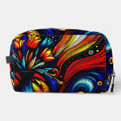 カラフル抽象芸術花デザイン ドップキット (正面)