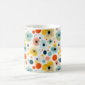 カラフル抽象芸術花柄マグカップ コーヒーマグカップ (中央)