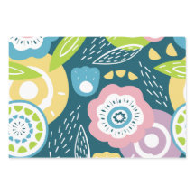 カラフル抽象芸術花柄