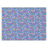 カラフル抽象芸術花模様 テーブルクロス (正面(横))