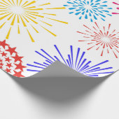 カラフル抽象芸術花火 ラッピングペーパー (角)