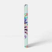 カラフル抽象芸術花電話ケース SAMSUNG GALAXYケース (左側面)