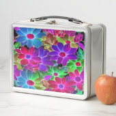 カラフル抽象芸術花#229 - Metal Lunchbox メタルランチボックス (インサイチュ)