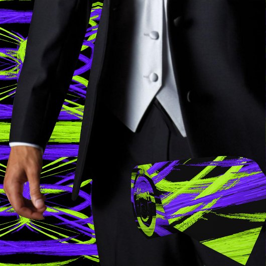 カラフル抽象芸術芸術的コンテンポラリー ネクタイ